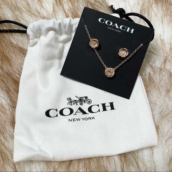 Coach Signature Stone Tea Rose 3-pc jewelry set - Picture 3 of 9